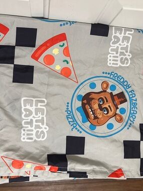 Rare Five Nights At Freddy's FNAF Twin Flat Bed Sheet Franco Manufacturing
